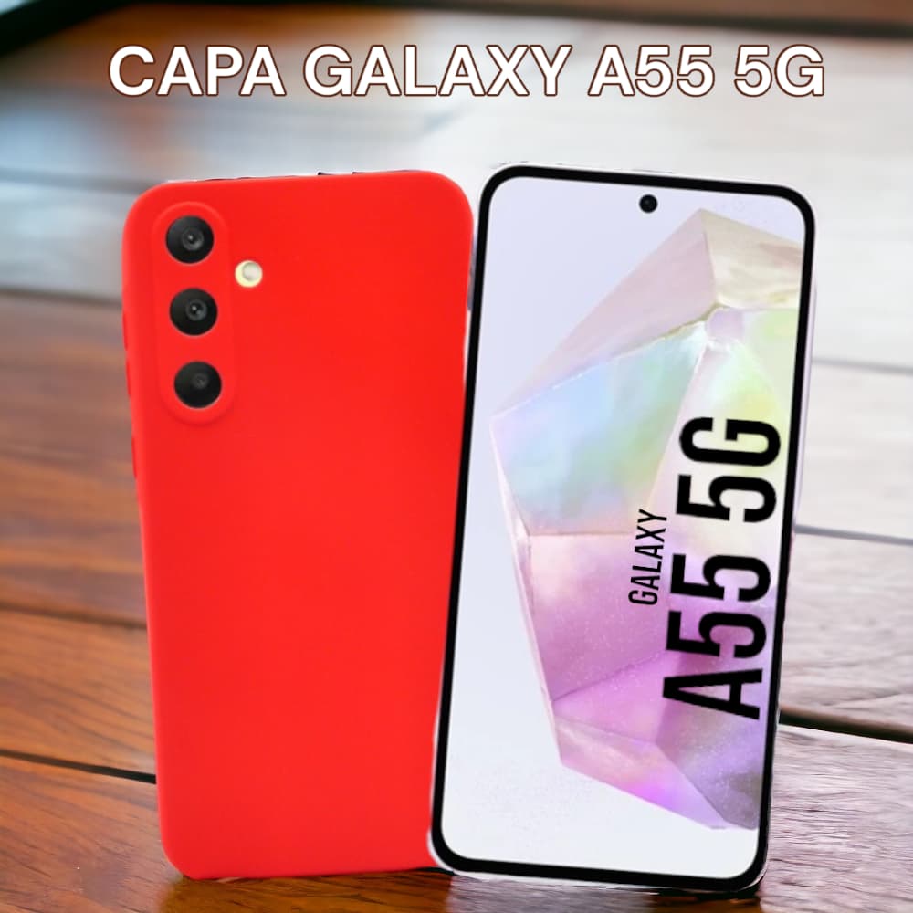 Capa Silicone Interior Aveludada Modelo Galaxy A55 5G