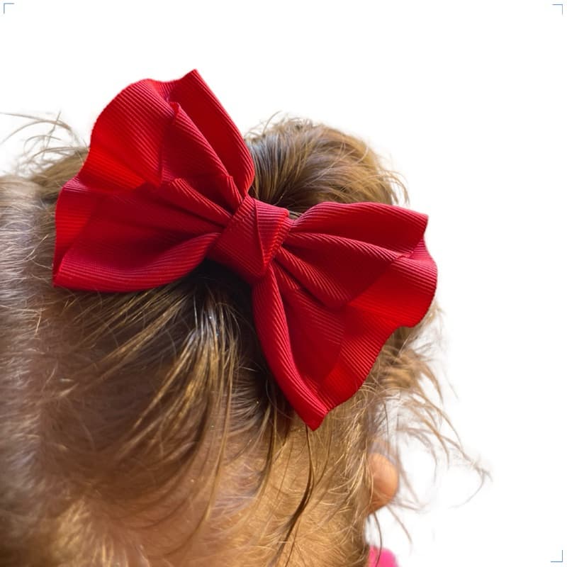 Kit 2 Laços De Cabelo Infantil Prisilha Bico De Pato