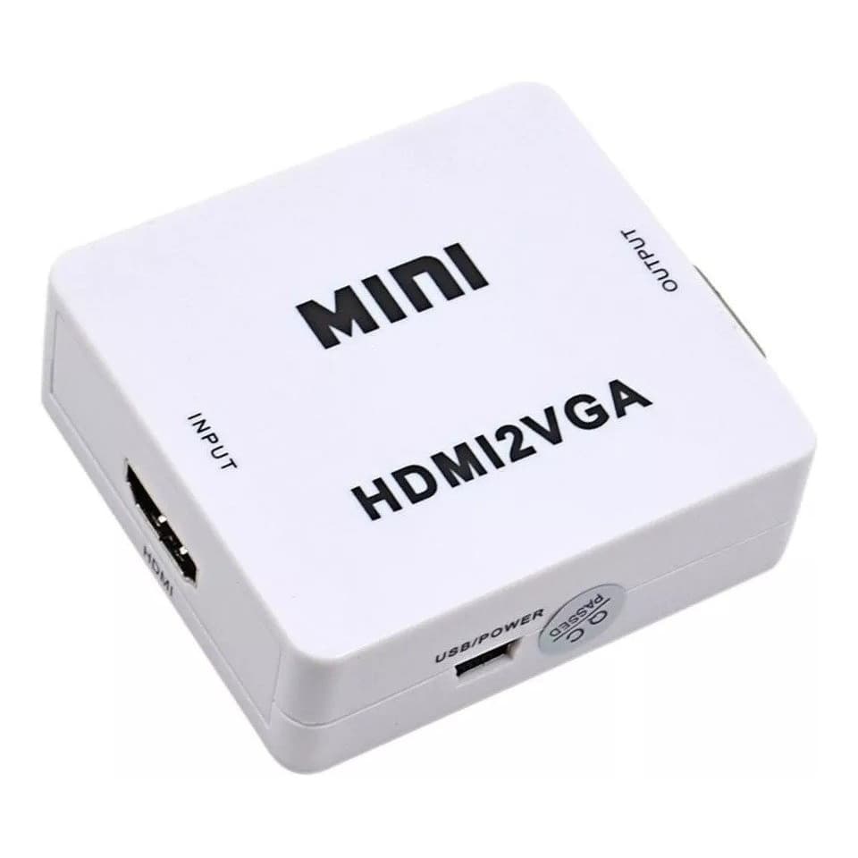 Adaptador Hdmi Vga Compatível Ps4 Ps3 Xbox 360 One Hdmi 2 vga