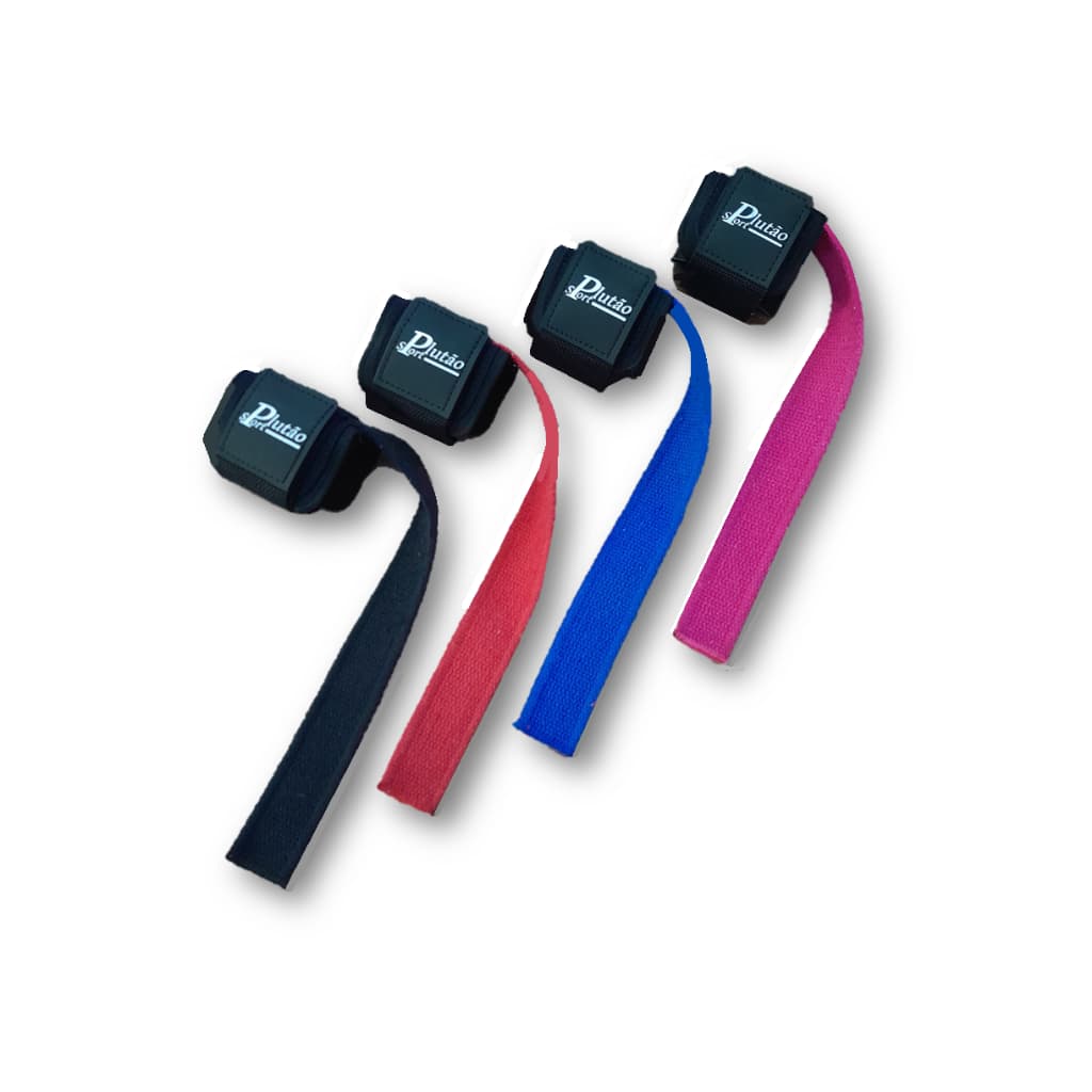 Straps c/ Munhequeira, Treino, Musculação Academia/ Promoção