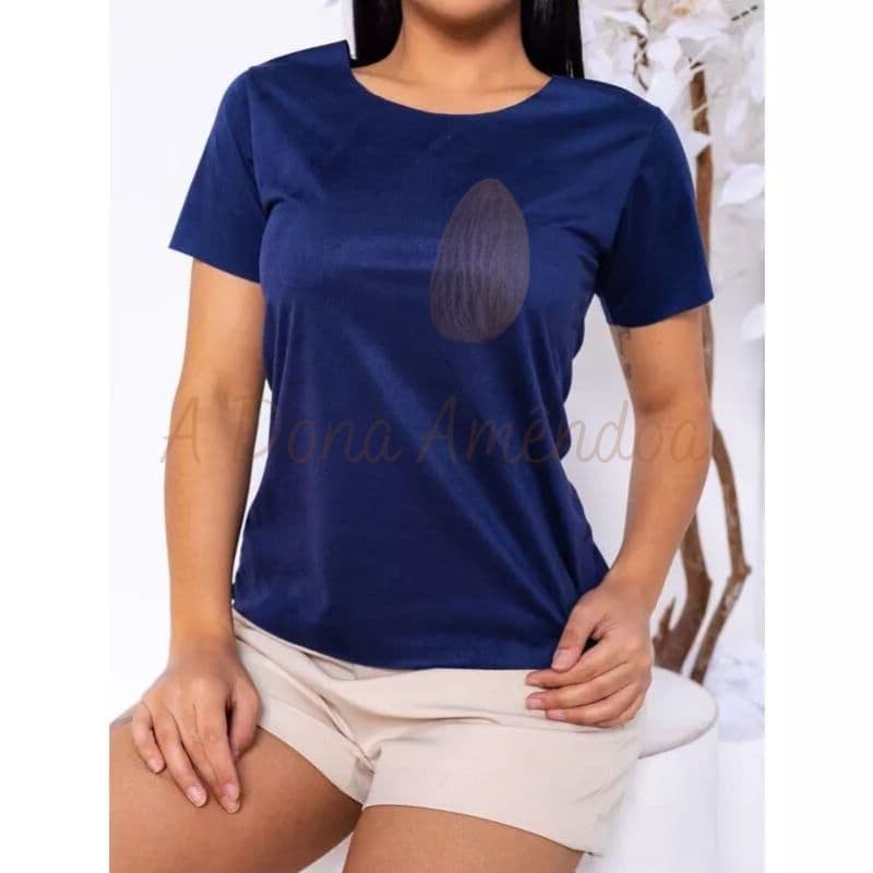 Blusa em Suede Lisa Blusinha Suede Feminina