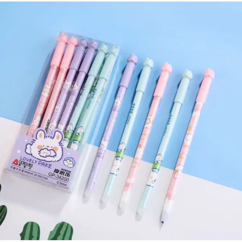 Caneta  apagável que apaga kit 12 unidades ponta fina em gel