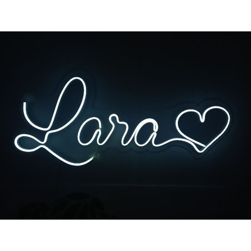 Luminária Painel Luminoso Neon Led Nome Personalizado 5 Letras