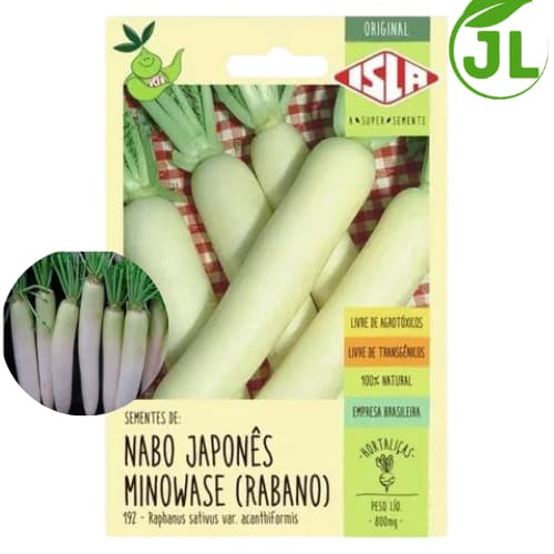 Sementes De Nabo Japonês MinoWase (Rabano) - Sementes Originais Isla