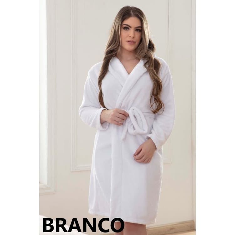 Roupão Microfibra Adulto tamanho G Unissex Macio