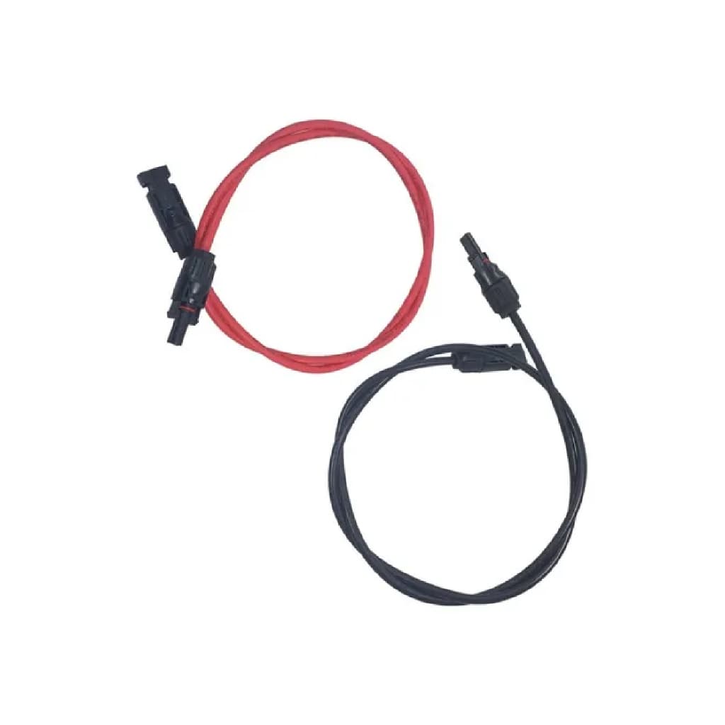 Extensão Cabo Solar 6mm² Com Mc4  1m Preto + 1m Vermelho