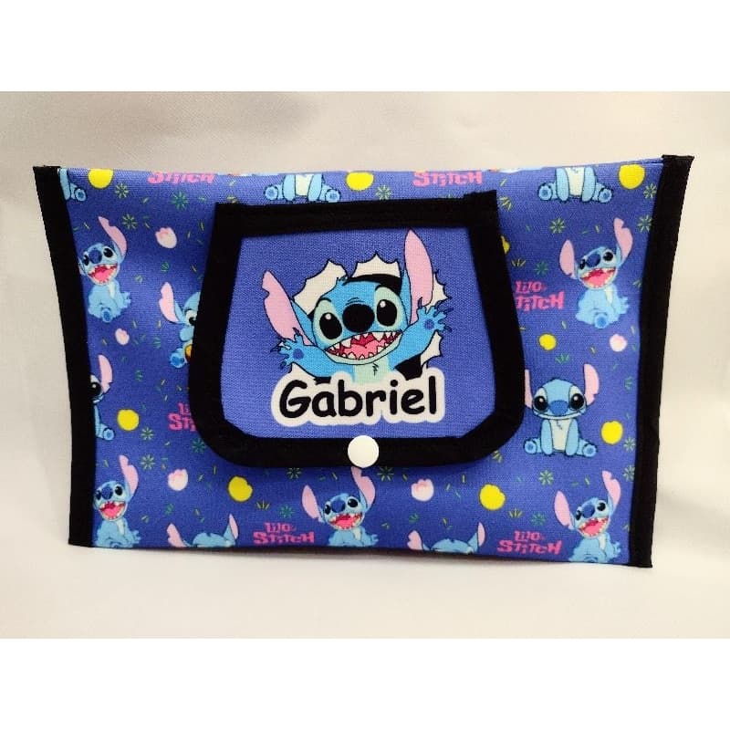Porta lencinho umedecido personalizado com nome