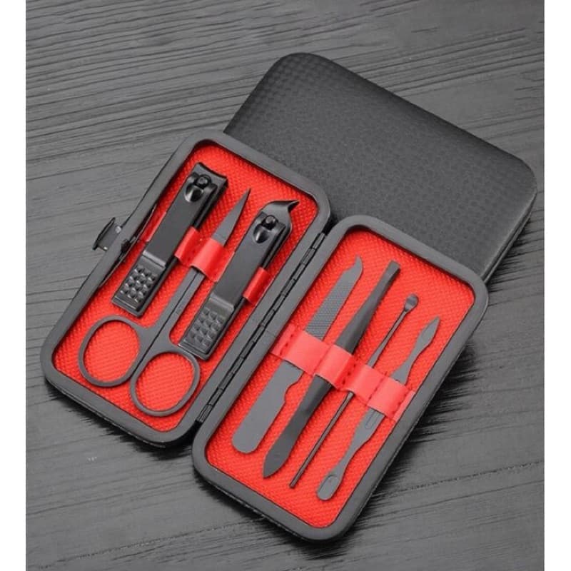 Kit Cortador de Unha Carbono - Conjunto com 7 Peças + Estojo