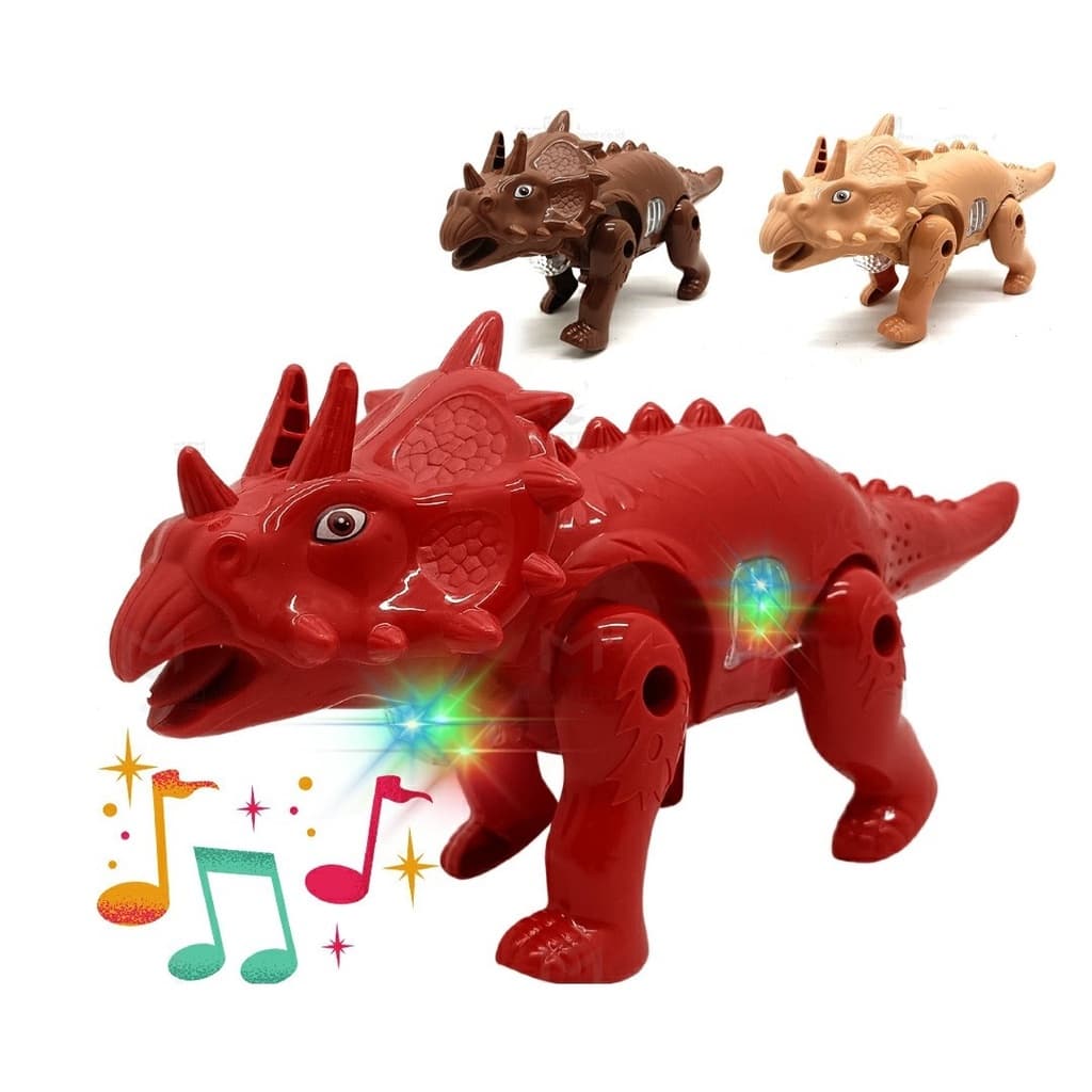 Dinossauro Jurrássico Brinquedo Infantil Iluminado C/ Movimento Som Barulho Robô Eletrônico Divertido