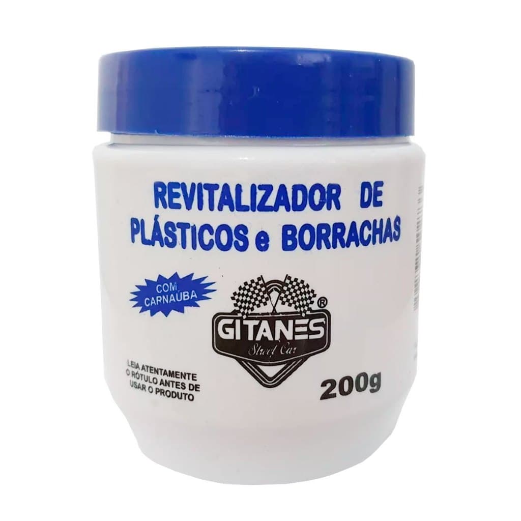 Revitalizador Restaurador Plásticos Borrachas Renovador 200g Com Carnaúba