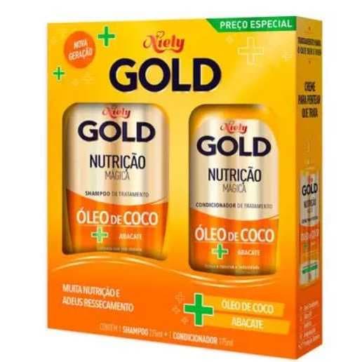Kit Niely Gold Nutrição Mágica Shampoo 275ml e Cond 175ml