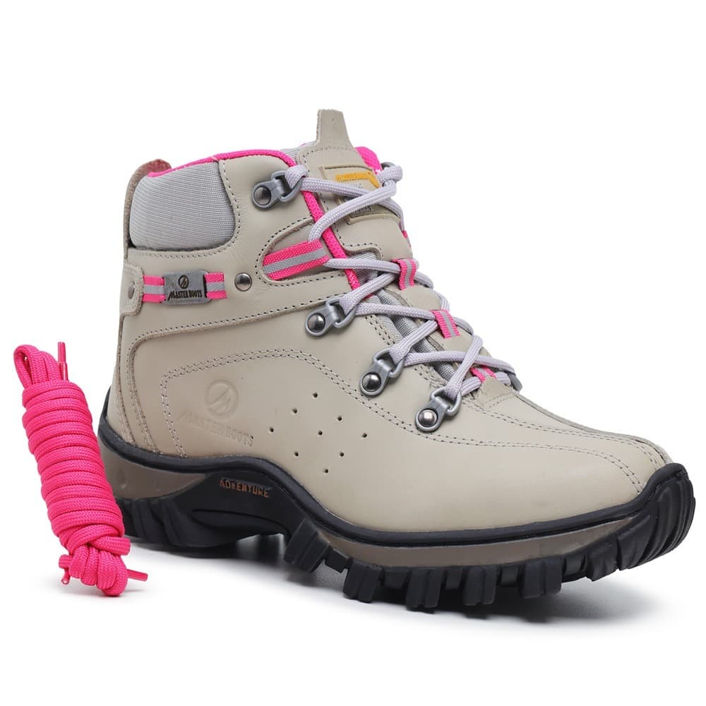 Bota Feminina C.A Segurança Coturno Trabalho Engenheira Trilha Palmilha em Gel Confortável Adventure