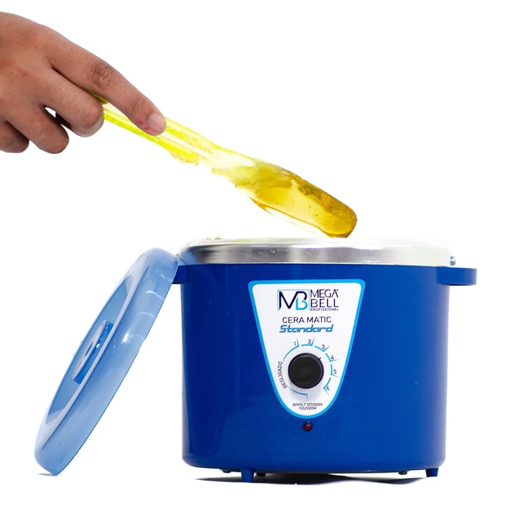 Panela Termocera para depilação Standard 700g Bivolt Sem Refil Corpo Azul (7122 MB)