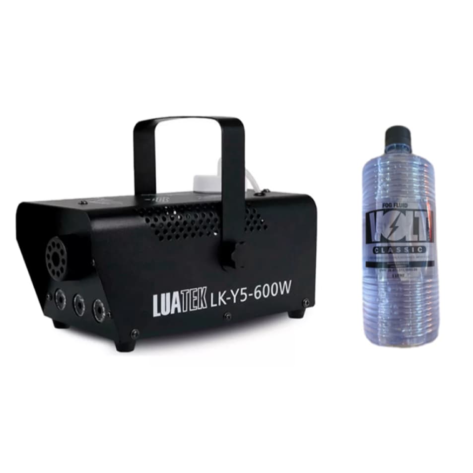 Maquina de fumaça com líquido 600W com/sem fio com LEDS