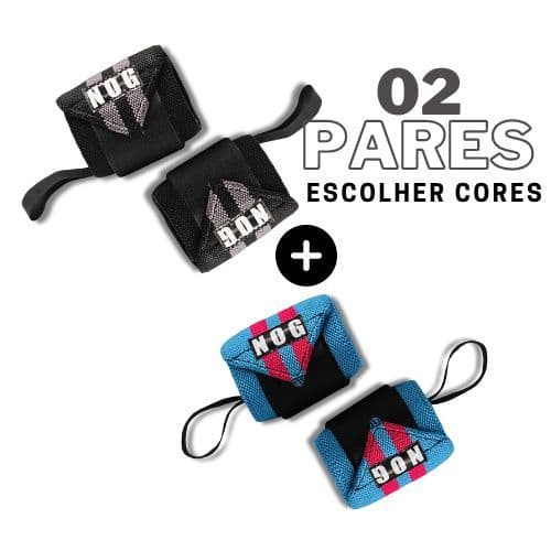 kit 2 pares de munhequeira profissional! promoção love dois pares