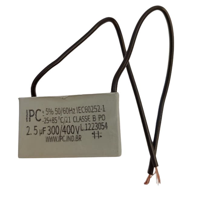 Capacitor P/a Ventilador 2,5uf 300-400 Vac Box Quadrado C394