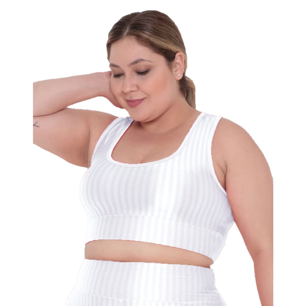 Top Basico Nadador Poliamida 3D Plus Size Academia Fitness G1 G2 G3 G4