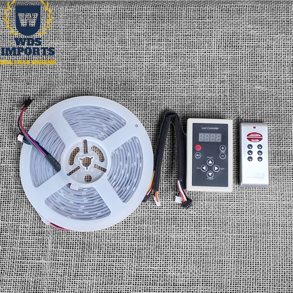Fita Led Digital 3D 5 Metros Rgb 6803ic 133 Efeitos