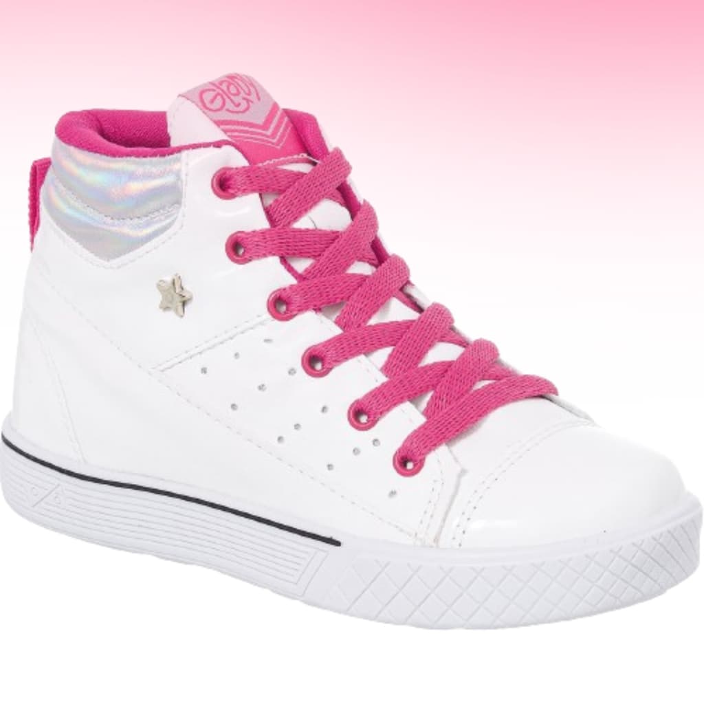 Tênis Botinha Infantil Menina Glitter Confortável Brilho Original 28 ao 35 Glady Joy