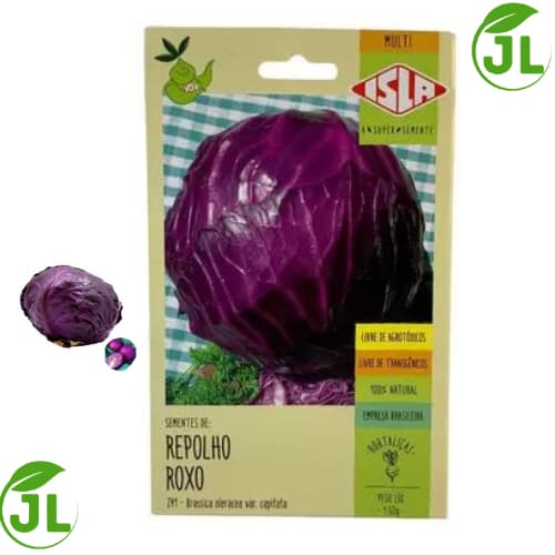 Sementes De Repolho Roxo - Sementes Originais Isla - Sementes De Hortaliças