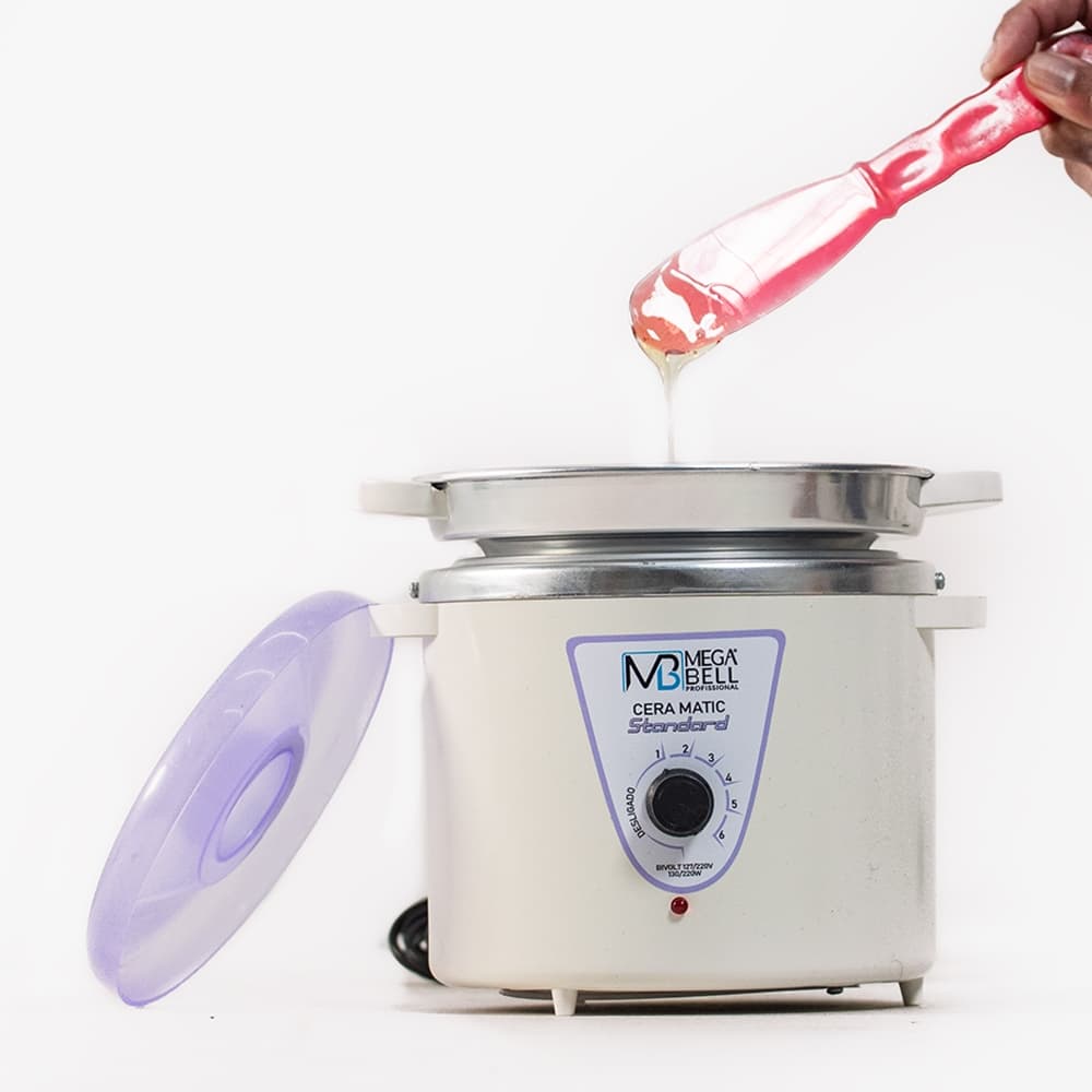 Panela Termocera para depilação Standard 900g Bivolt Com Refil Branca Com Lilás (7179 MB)