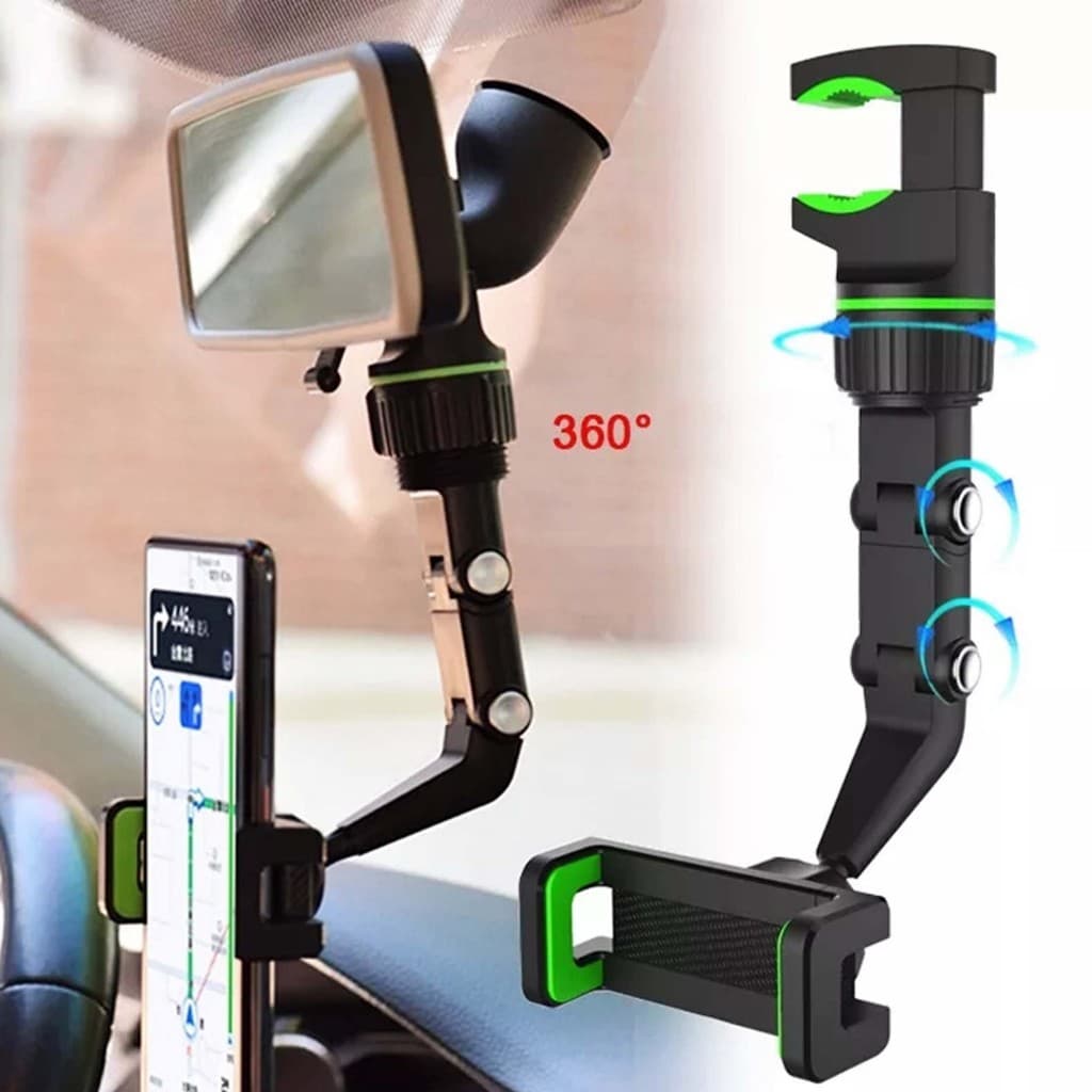 Suporte Para Celular Veicular, Multifuncional, Ajustável, Rotação 360 Graus
