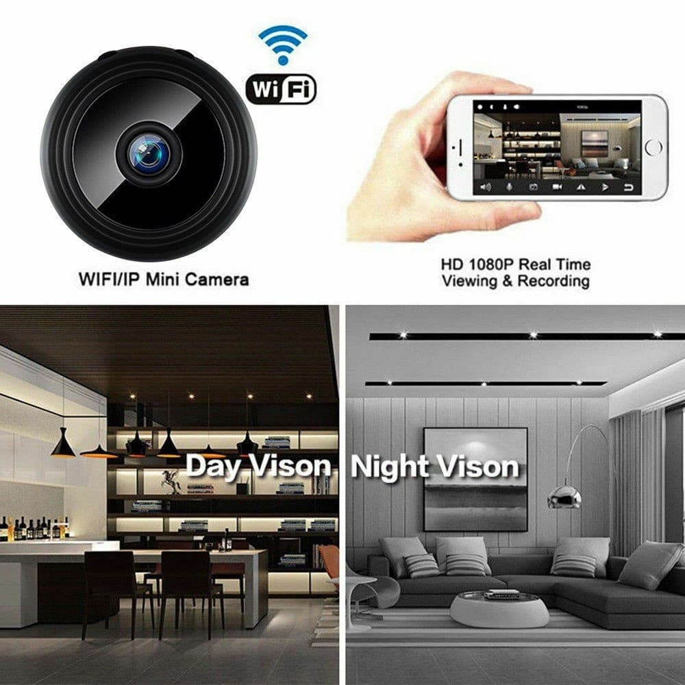 Câmera A9 Mini Sem Fio Wi-Fi HD 1080P Versão Noturna Câmeras De Vigilância De Vídeo Voz
