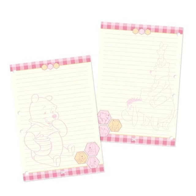Refil De Folhas Universitário Para Fichário Pooh - 96 Folhas