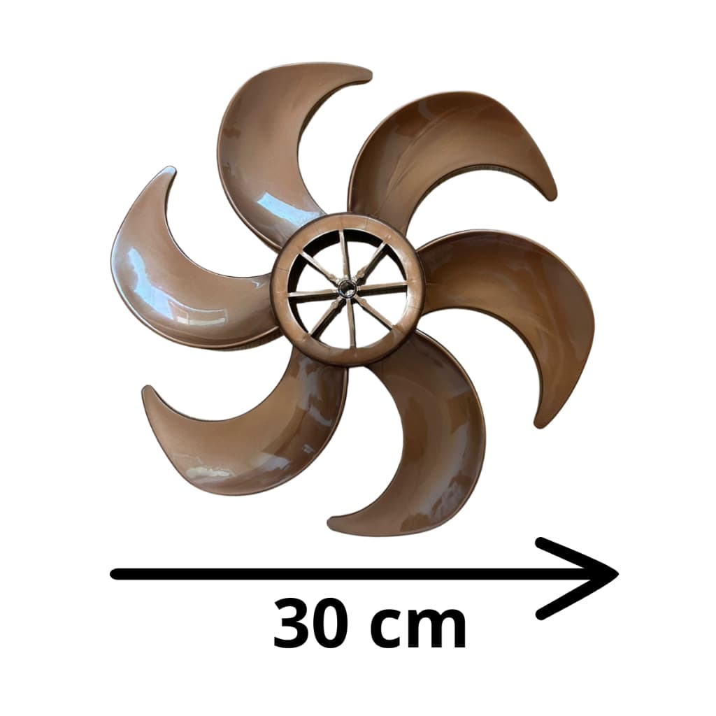 Hélice de ventilador Mallory 30cm 6 pás dourada