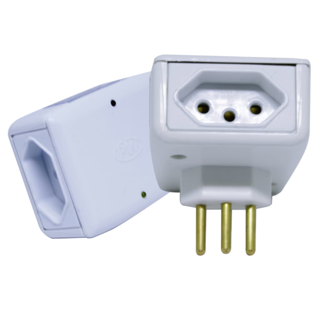 Protetor de Energia 2 Tomadas 127V/220V Contra Raio, Surto e Pico de Tensão Proteção Eletrodomestico