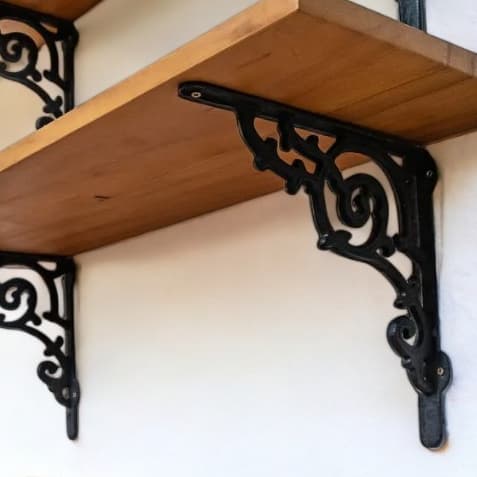 Mão Francesa De Ferro Suporte Para Prateleira Cantoneira De Ferro Resistente Suporte Decorativo Unidade 43x53