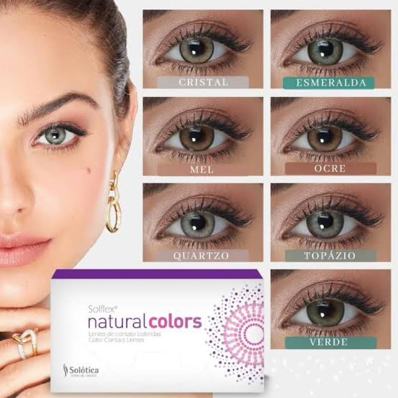Lentes de Contato Solflex Natural Com Bordas - Com Grau