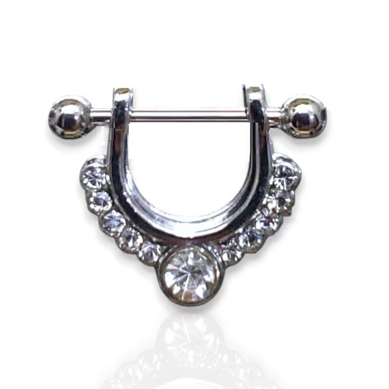 piercing com strass  aço cirúrgico  para septo piercing mamilo piercing hélix