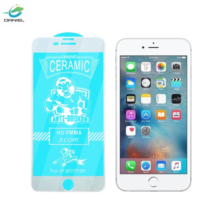 Película Kit 3 5 10 Premium Cerâmic HD iPhone 6G/7G/8G 6P/7P/8PLUS À prova de explosão
