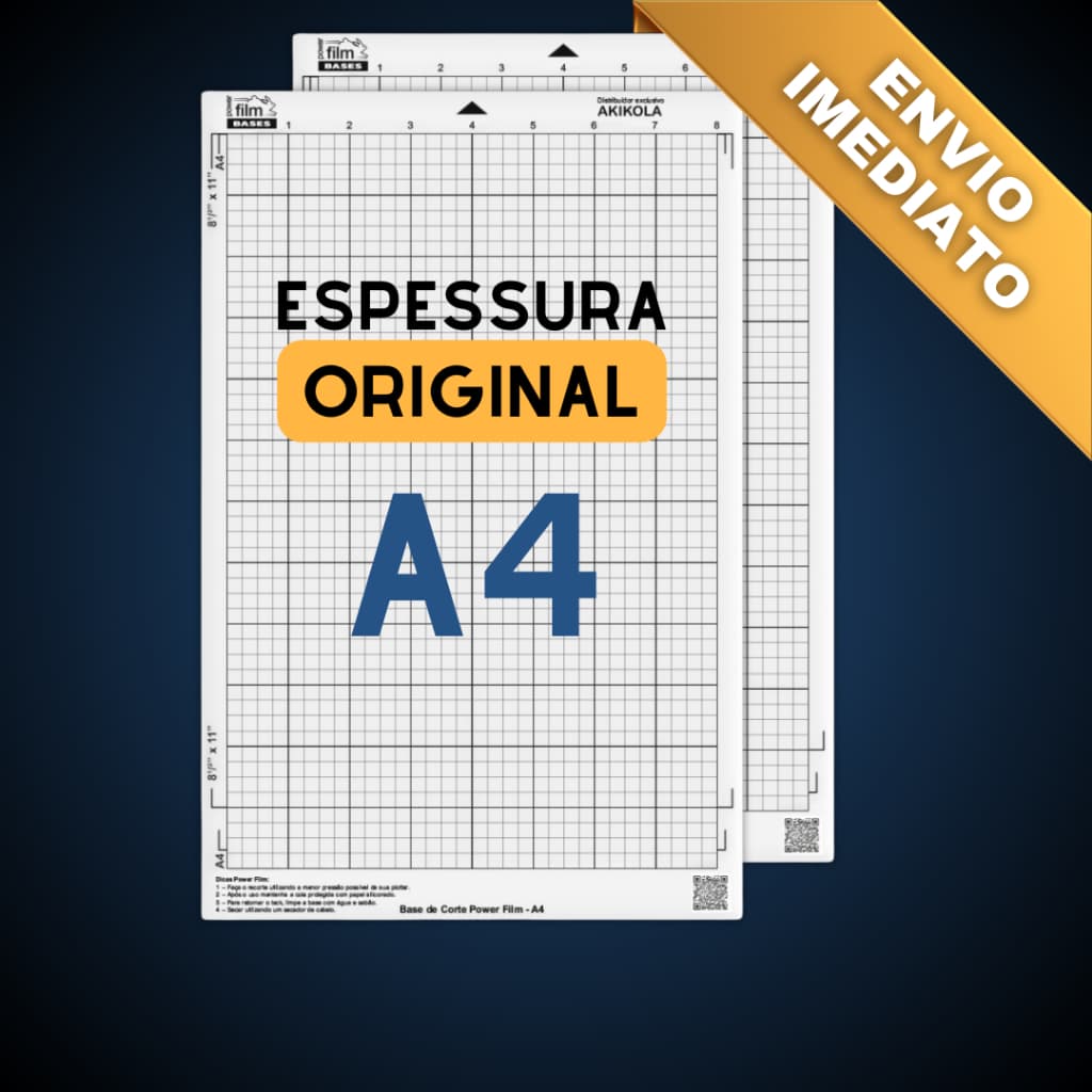 Kit 2 Bases de Corte Transparente A4 Para Silhouette - Cameo, Cameo 2 e 3 - Com  e Sem Cola