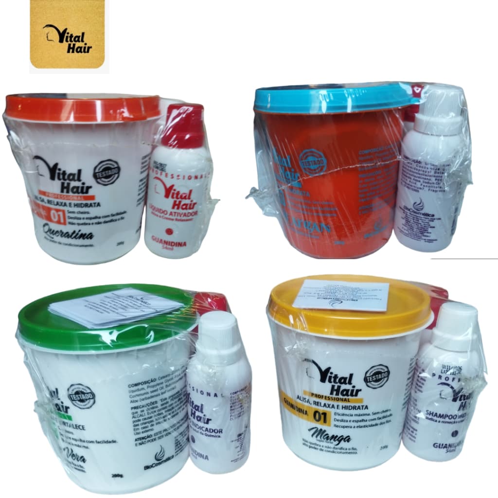 Guanidina Vital Hair 200g - Diversos tipos