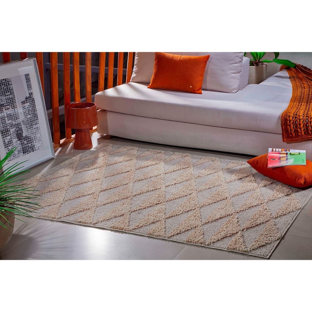 Tapete Jazz 1,00 X 1,50 Sala Quarto Não Risca Piso Alto E Baixo Relevo 100% Antiderrapante