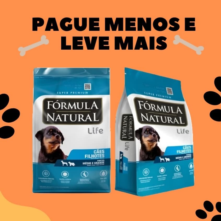 Kit 2 Fórmula Natural Super Premium Life Cães Sênior Portes Mini E Pequeno