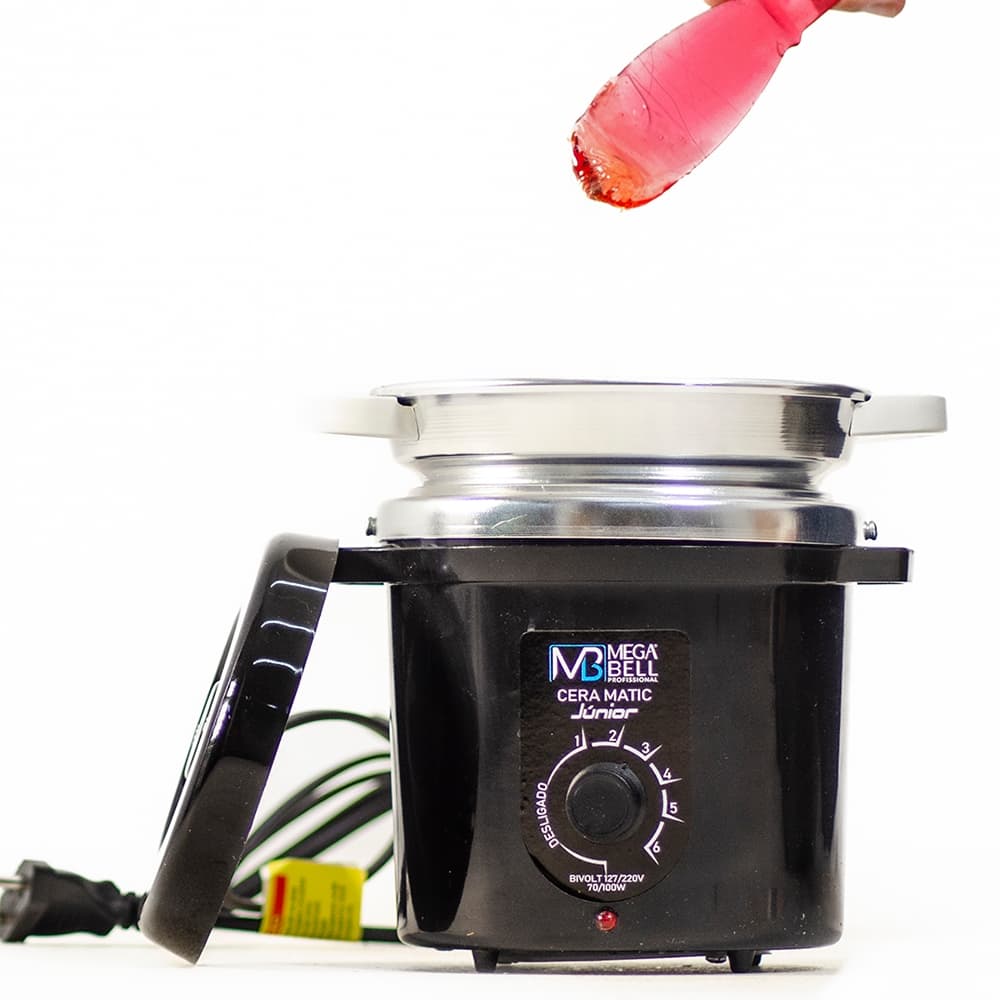 Termocera Aquecedor de Cera Junior 400g  Bivolt - Com Refil Preta