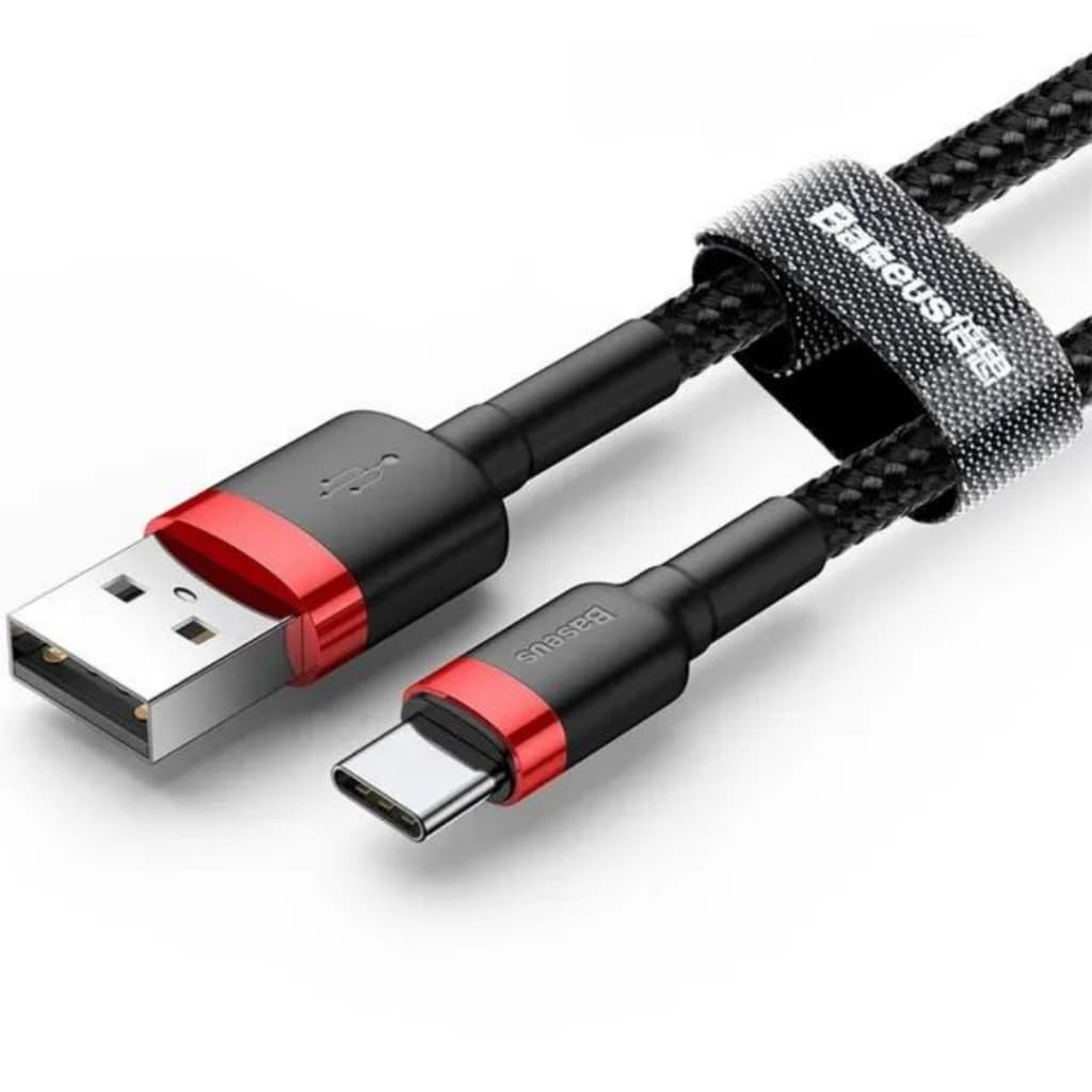 Cabo Rápido Usb Para Tipo- C Baseus Cafule Nylon 3a 2 Metros