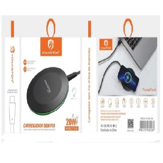 Carregador Celular sem Fio por Indução Carregamento Rápido - H' Maston 20w YS-28