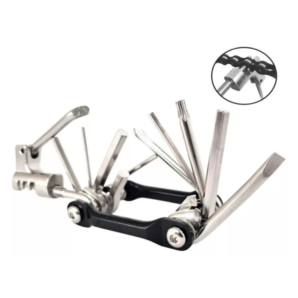 Kit Ferramenta 12em 1 Canivete Multifunções Para Bicicleta