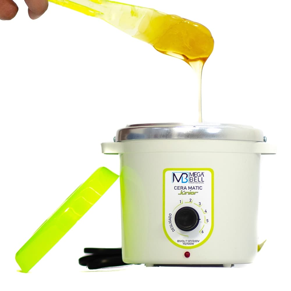 Termocera Aquecedor de Cera 400g  Bivolt Sem Refil Branca Com Verde Limão (7104 MB)