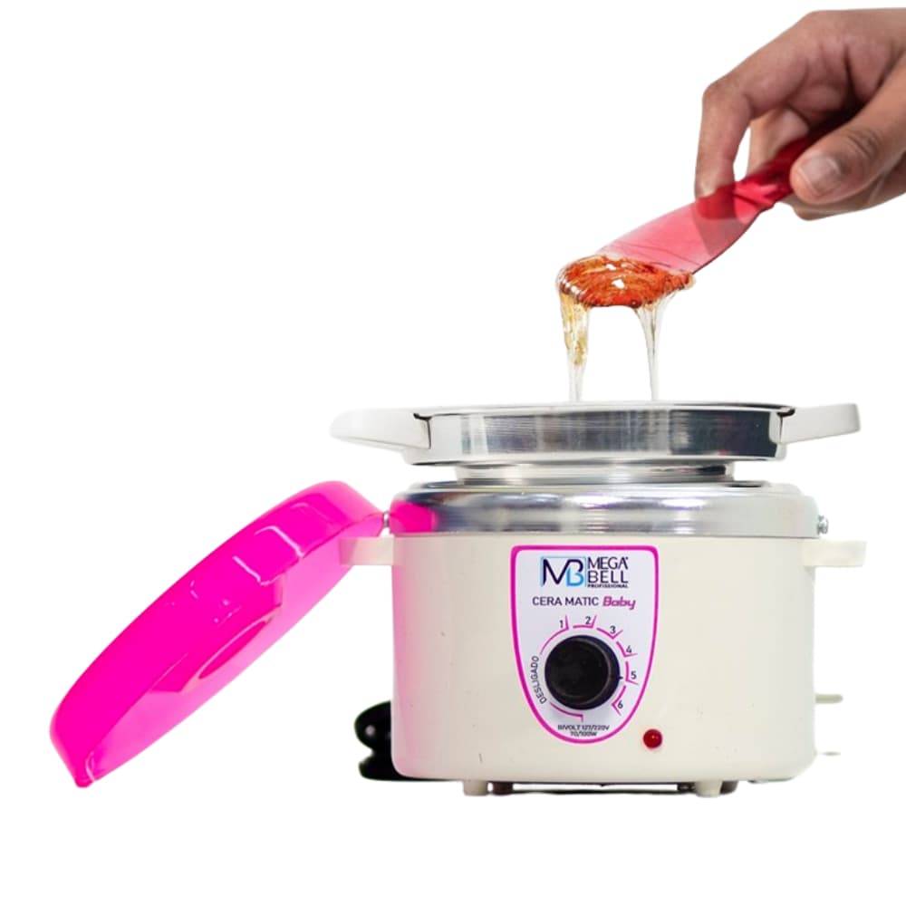 Aquecedor de Cera Termocera 200g - Bivolt Com Refil Branca com Rosa (7185 MB)