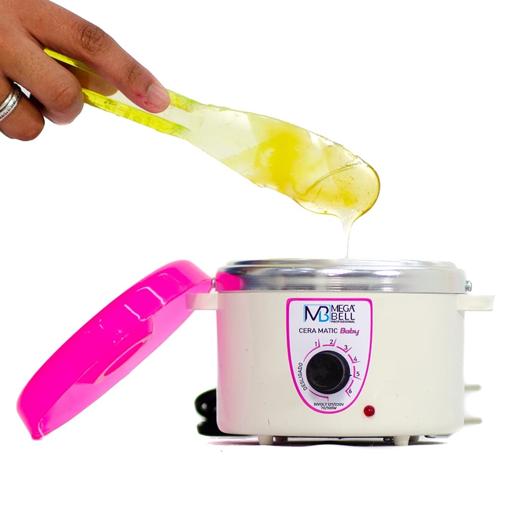 Aquecedor de Cera Termocera 150g - Bivolt Sem Refil Branca com Rosa (7150 MB)