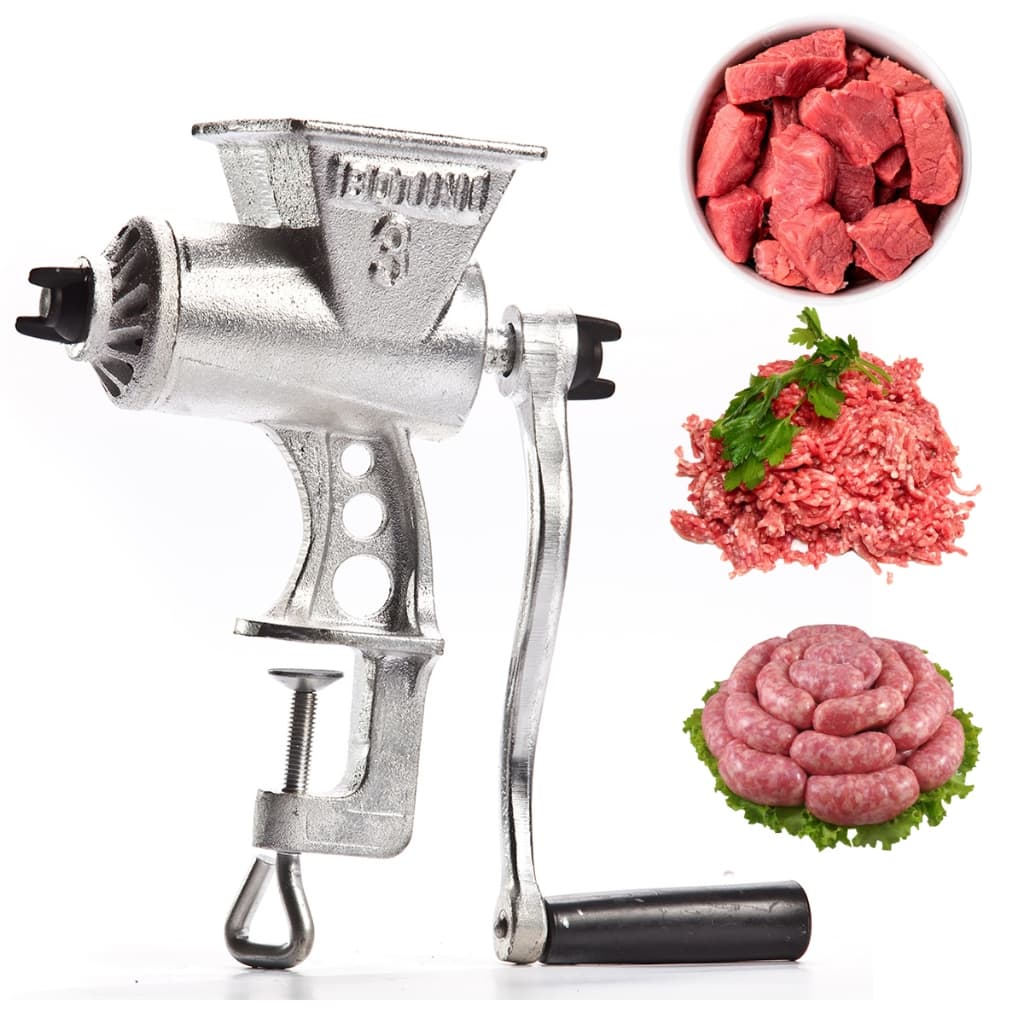 Picador Moedor de Carne Alimentos B03 Manual Ferro Fundido Com Fixação Botini Profissional