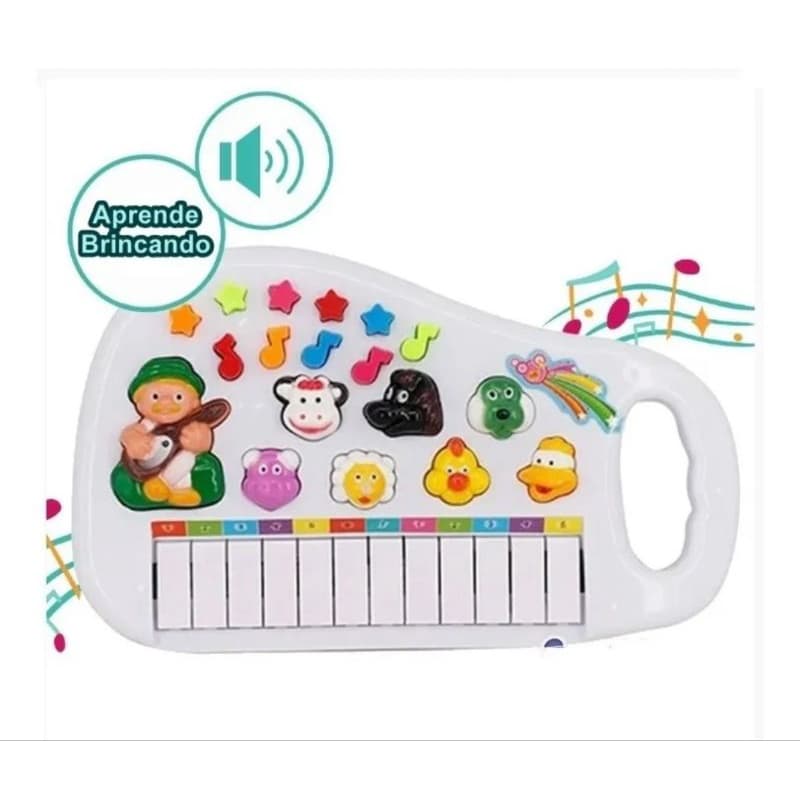 Teclado Piano Animal Com Som De Bichos