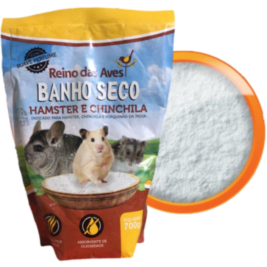 Banho Seco Para Hamster & Chinchila 700g - Reino Das Aves