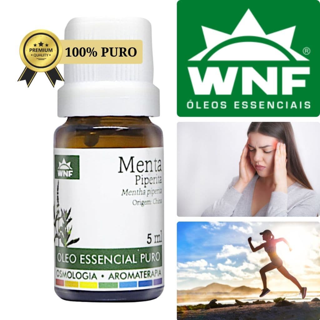 Óleo Essencial Hortelã Pimenta (Menta piperita) WNF Puro Natural 5ml | 10ml | 20ml