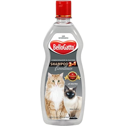 Shampoo Premium para Gatos Bellogatto 500 mL
